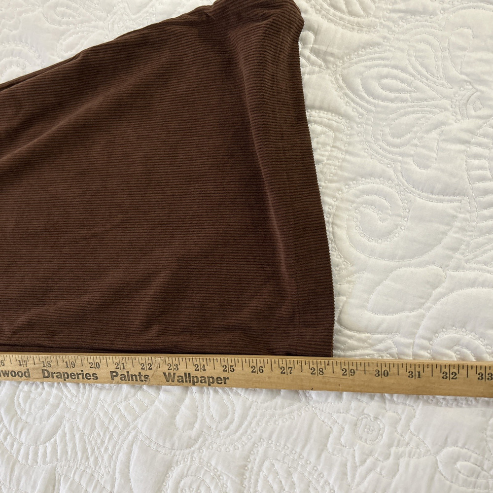 Commense Brown Jumpsuit Overalls Ribbed Corduroy Wide Legs Women's XL - Picture 7 of 11